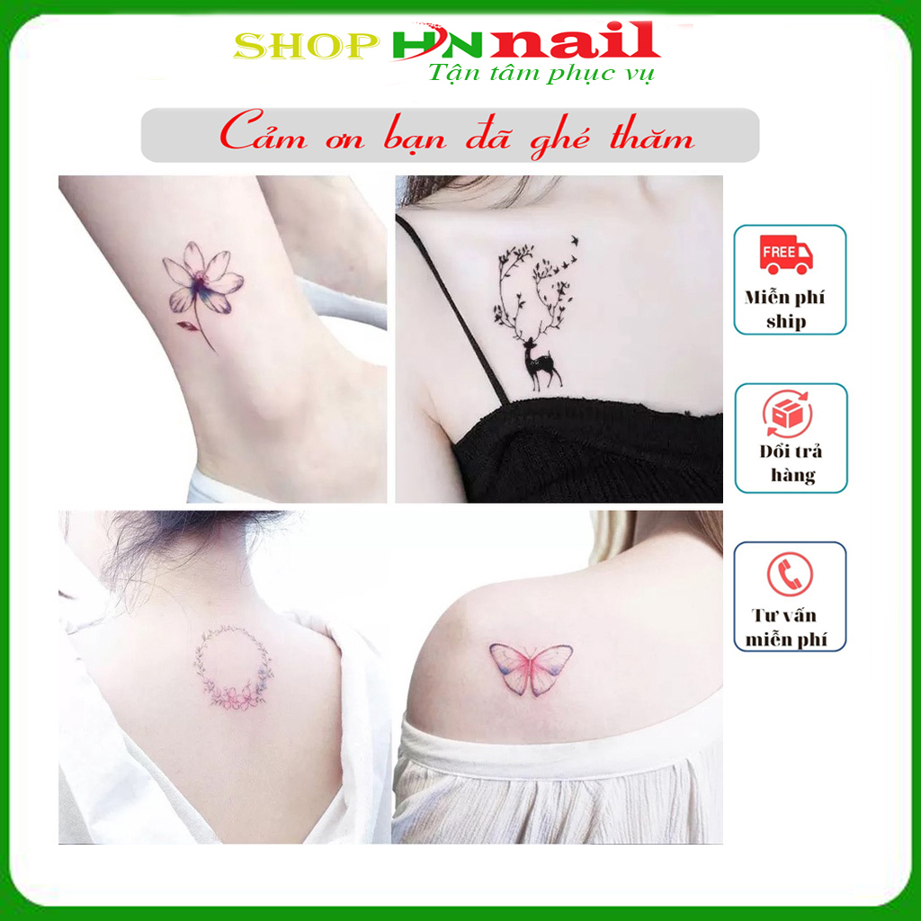 Hình Xăm Mẫu B Dán Mini Không Thấm Nước Hottrend 2022 Trang trí nail mi spa thẩm mỹ thời trang nữ