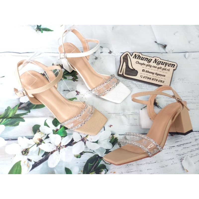 Sandals gót quay trong