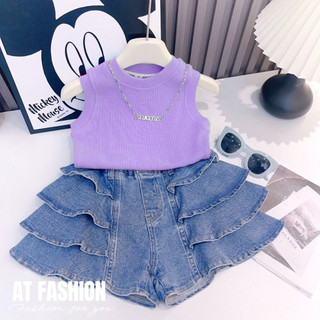 Mcbb 24-49kg vải borip 100% cotton áo croptop cho bé gái áo 3 lỗ bé gái áo sát nách bé gái ôm body áo kiểu cho bé gái bộ