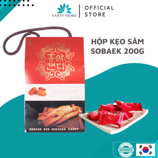 Kẹo hồng sâm nhập khẩu hàn quốc sobaek 200g/túi