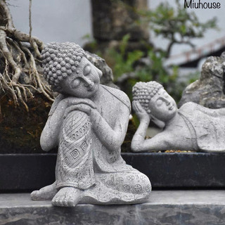 Tượng phật an nhiên decor ngồi và nằm 25/31cm