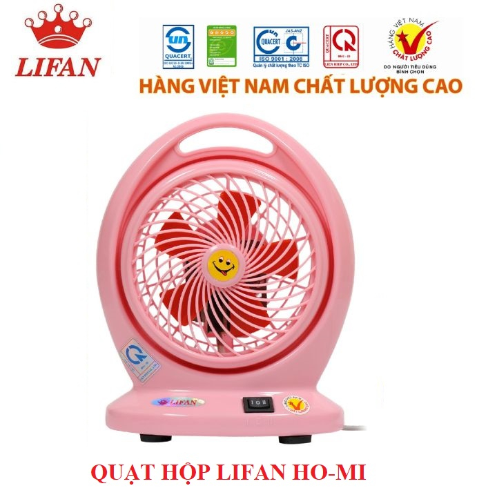 Quạt hộp để bàn nhỏ LIFAN HOMI dễ thương nhiều màu sắc