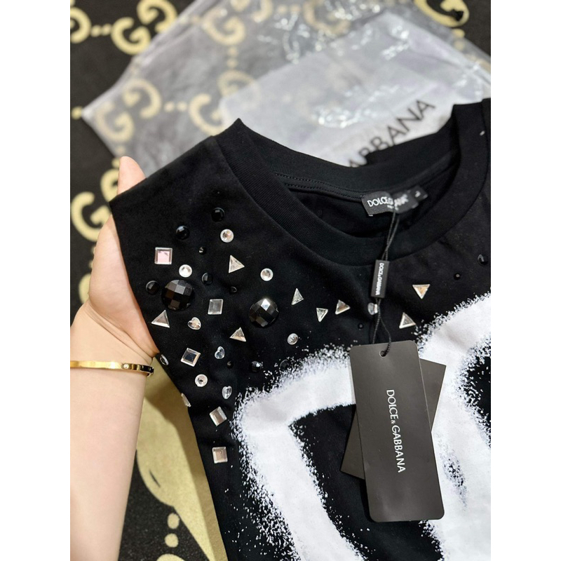 Áo thun DG đính đá cao cấp