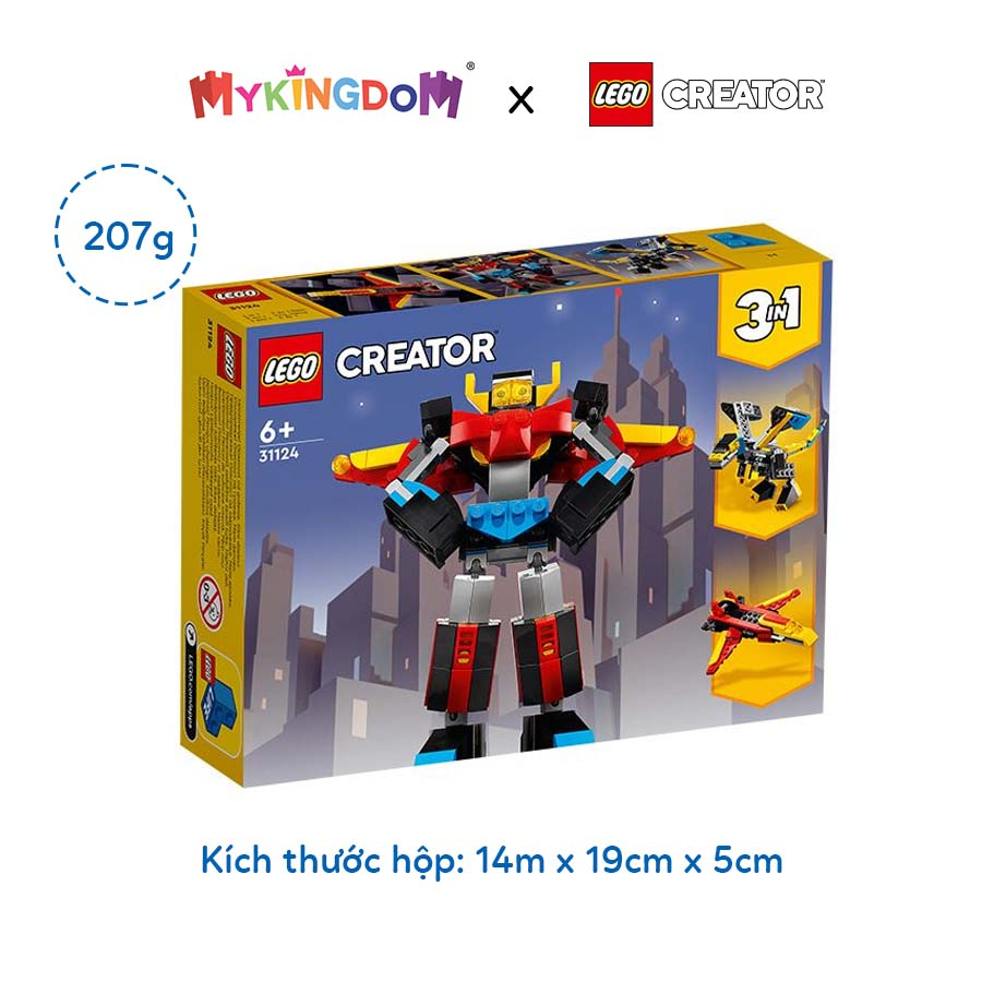 Đồ Chơi LEGO CREATOR Siêu Rô Bốt 31124 (159 chi tiết)