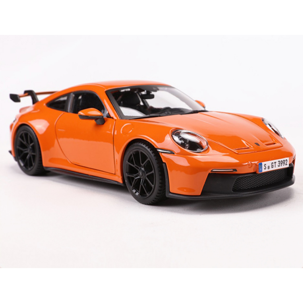 Xe mô hình sắt Porsche 911 GT3 TẶNG KÈM BIỂN SỐ tỉ lệ 1:24 hãng Burago 2 màu
