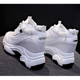 ORDER - Giày Sneaker trắng 9cm đế đen 1290