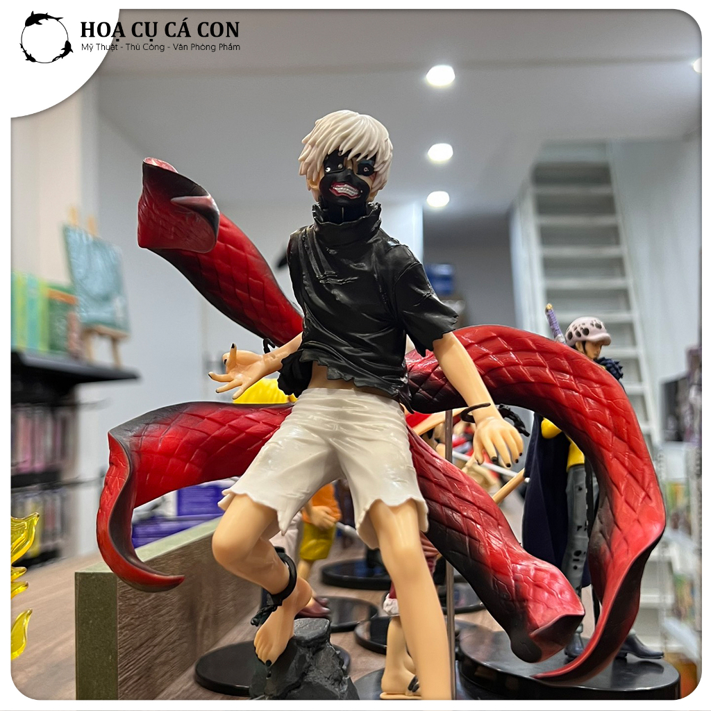 Mô hình Kaneki Ken Tokyo Ghoul - Mô hình Kaneki hoá quỷ - 2 đầu thay thế - full box đẹp