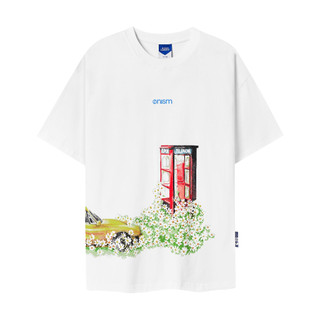 Áo thun unisex Redphone màu trắng - Charm tee Onism