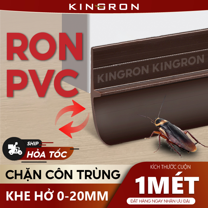 Ron chặn khe hở đa năng, Nẹp dán chân cửa chống côn trùng, phù hợp mọi loại cửa tiện dụng KINGRON