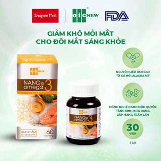 OICNew Nano Omega-3 bổ mắt, tăng cường thị lực, Hộp 30 viên