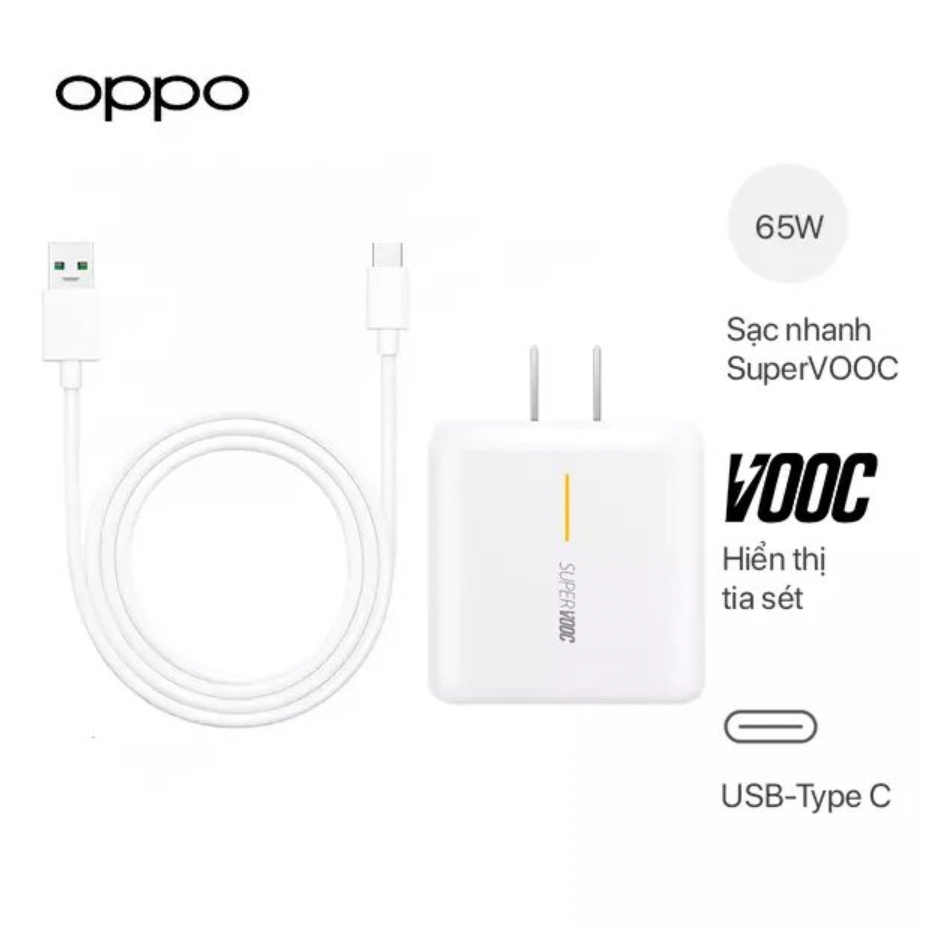 Bộ Sạc Nhanh Oppo Vooc 65W Chính Hãng Có Bảo Hành | BigBuy360 - bigbuy360.vn