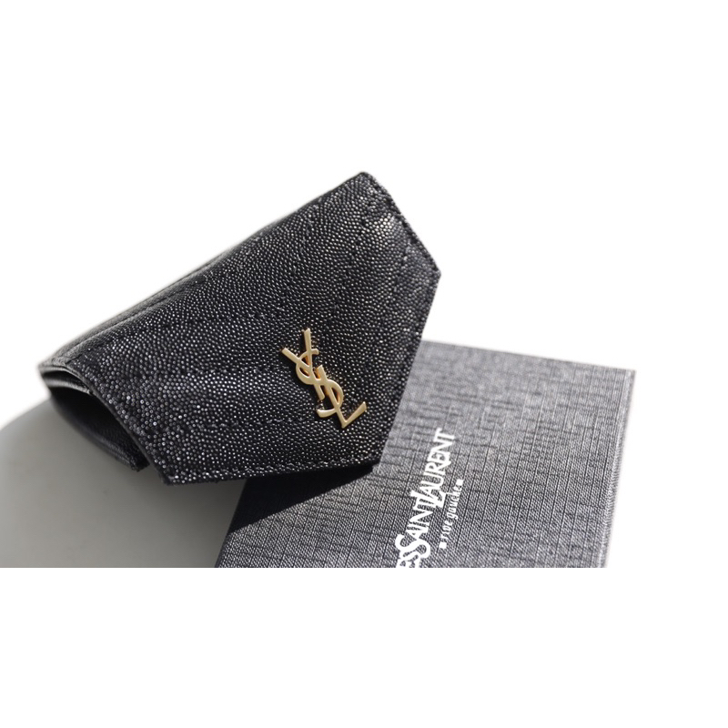 Ví Yêu sinh tố wallet mini hàng fullbox đen tag bạc & vàng W766