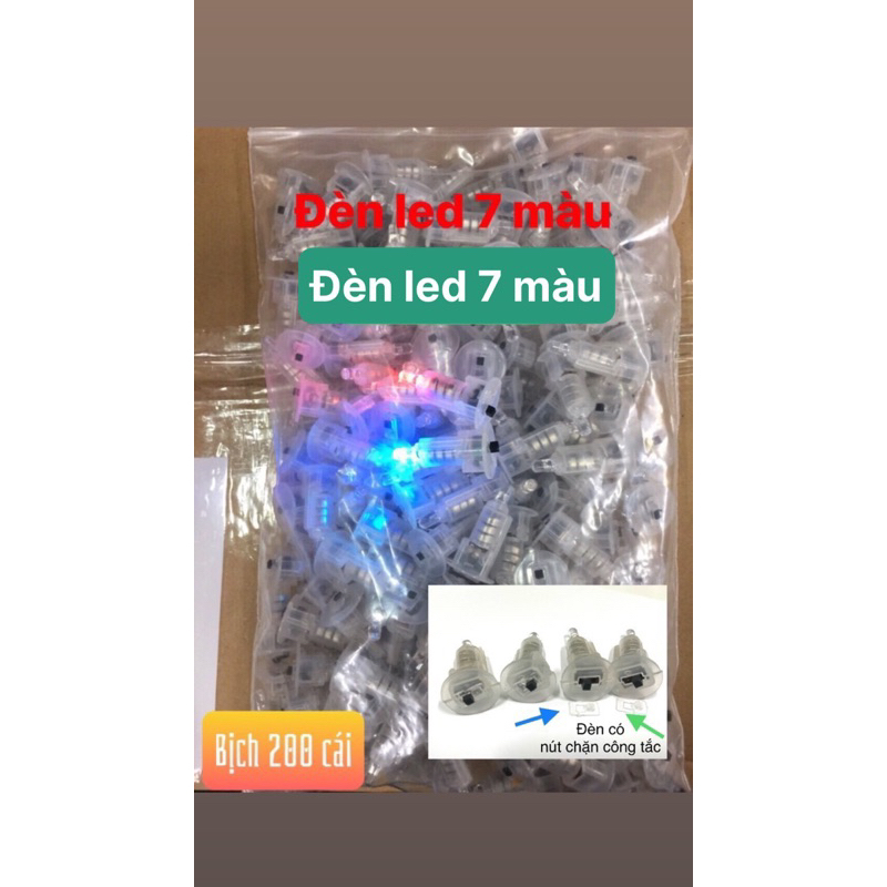 Comboo 10 đèn led 7 màu gắn đèn trung thu, lồng đèn handmade  - đèn led trung thu