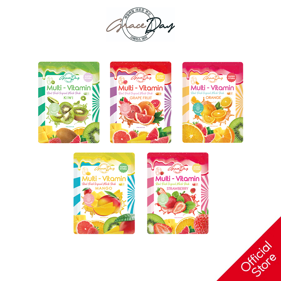 Mặt Nạ Giấy GRACEDAY MULTI-VITAMIN MASK PACK 5