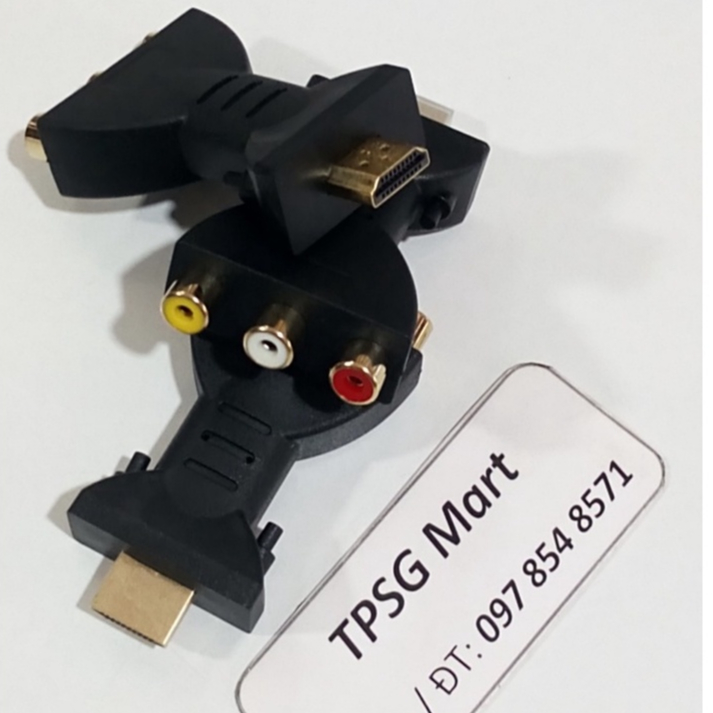 Đầu HDMI ra  3 AV  / Cáp HDMI ra 3 AV : 1.5m