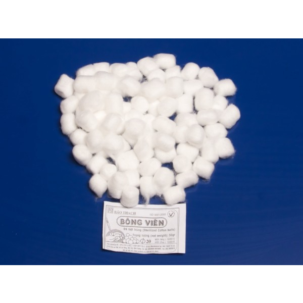 BÔNG GÒN VIÊN BẢO THẠCH TIỆT TRÙNG GÓI 50G