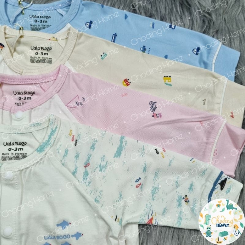 Bộ Sơ Sinh Cài Giữa Petit Uala 2218 2246 • 0-3M, 3-6M • Choding Home