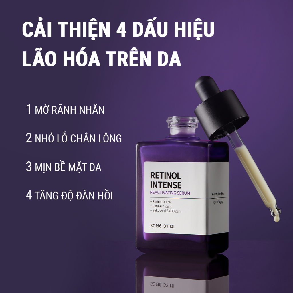 Tinh Chất Retinol Chống Lão Hóa, Căng Bóng Da Some By Mi Retinol Intense Reactivating Serum 30ml