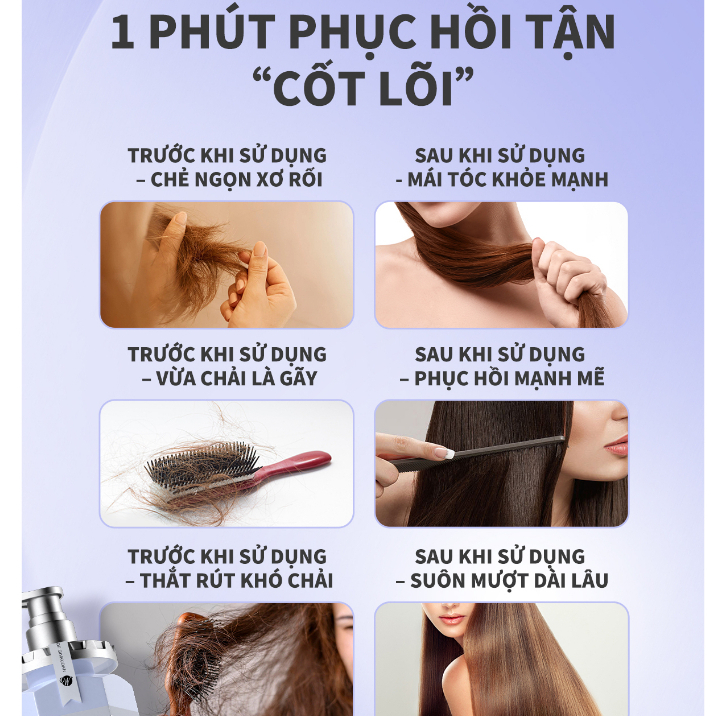 Dầu hấp tóc phục hồi đa tầng Weilaiya chiết xuất nấm Truffle dưỡng tóc chuyên sâu, mượt tóc cho tóc khô xơ size du lịch