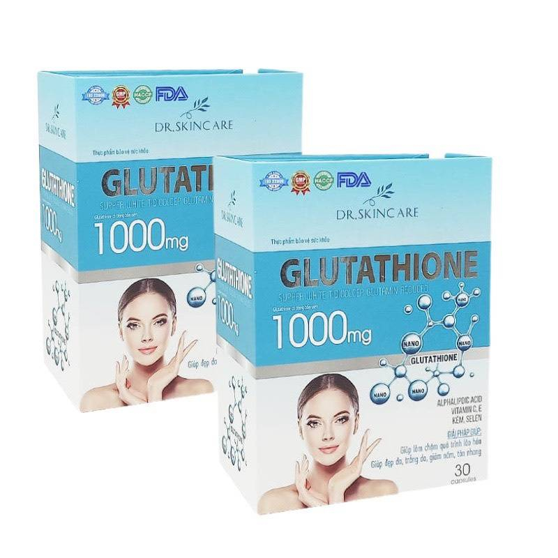 Viên Uống Trắng Da Mờ Nám Giảm Nếp Nhăn Glutathione 1000mg