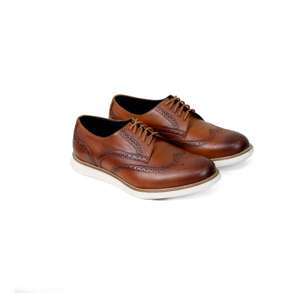 Giày da FANGY - The Modern Wingtips Sneakers - Nâu