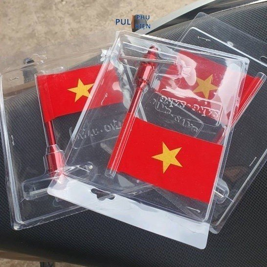 Cờ Việt Nam gắn gương xe máy, cờ đi phượt mini