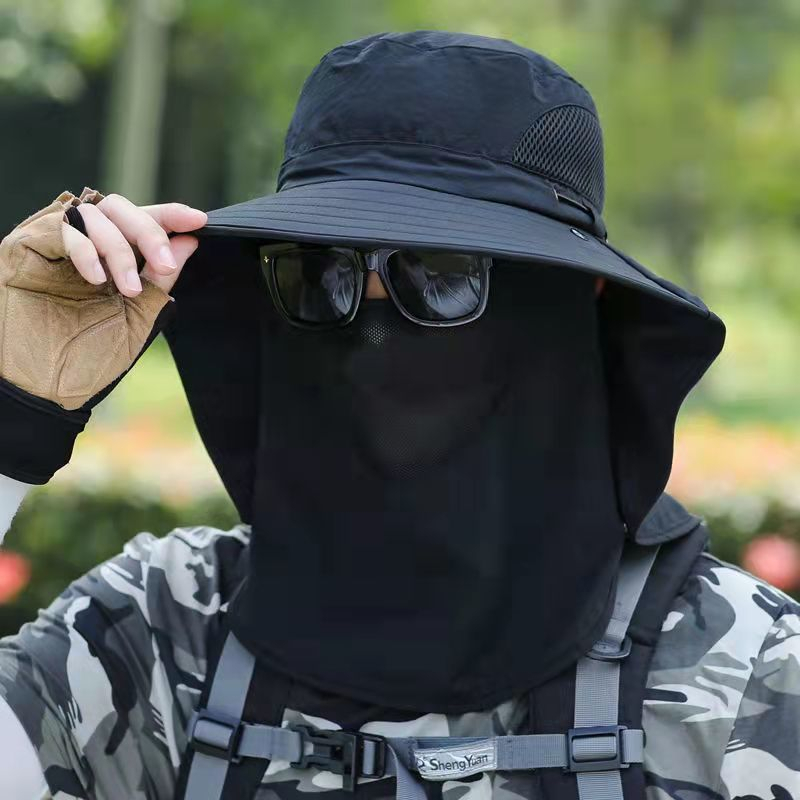 Mũ Tai Bèo, Nón Tai Bèo kèm khẩu trang che cổ chống nắng. đẹp, thích hợp du lịch, phượt, camping dã ngoại