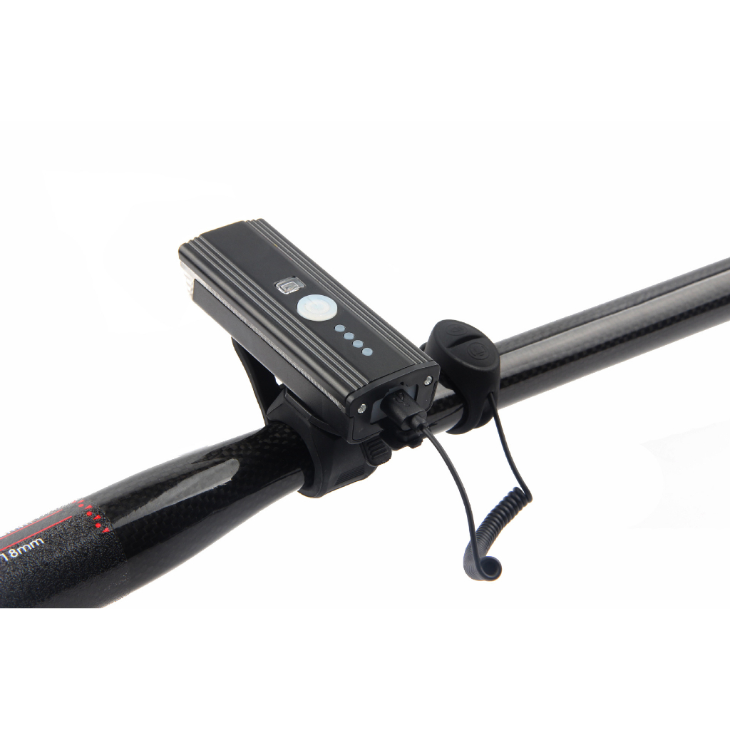 Đèn led xe đạp thể thao có còi, viền