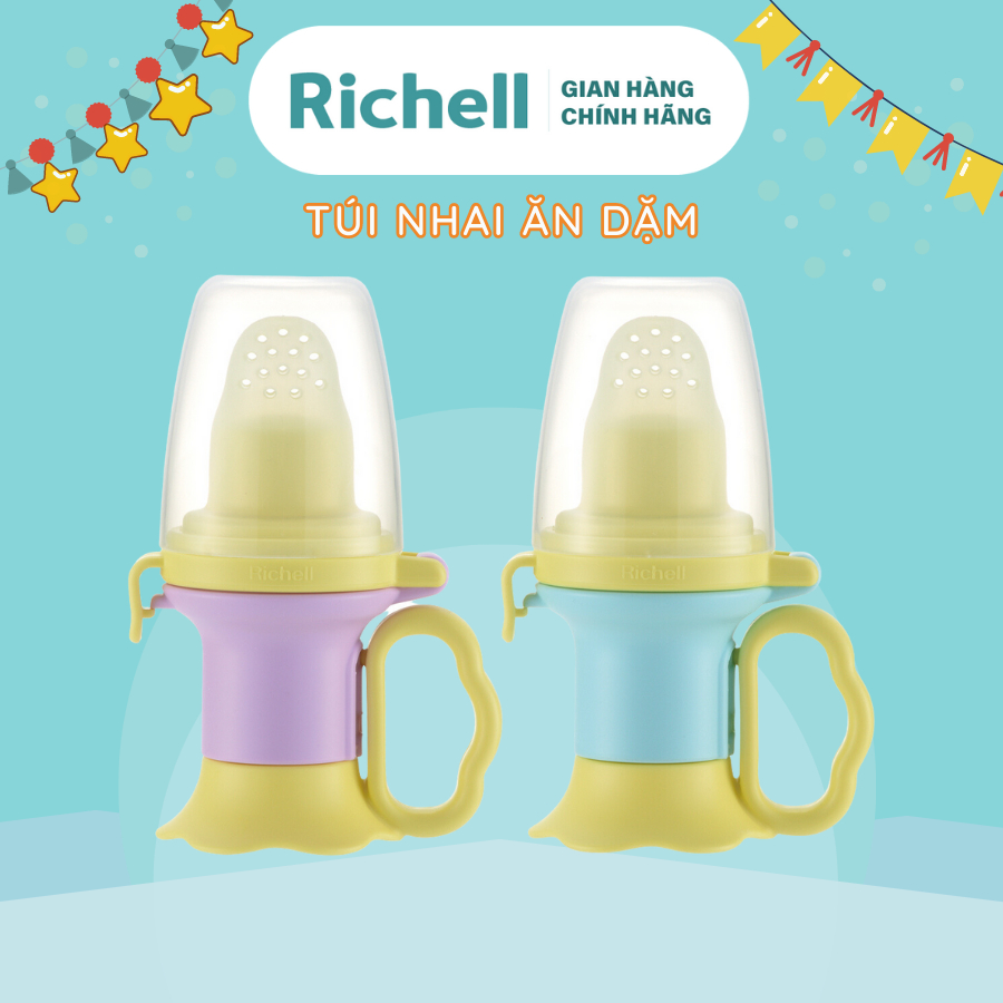 Túi nhai ăn dặm chống hóc Richell Nhật Bản | Baby