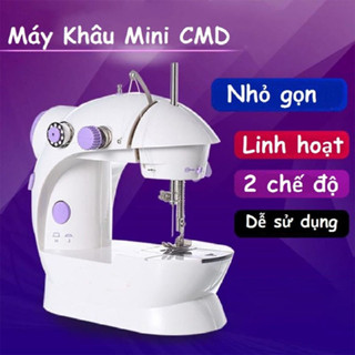 Máy May Mini Gia Đình - Máy Khâu Để Bàn Thông Minh Có Đèn Led Tiện Lợi Bảo Hành 12 Tháng
