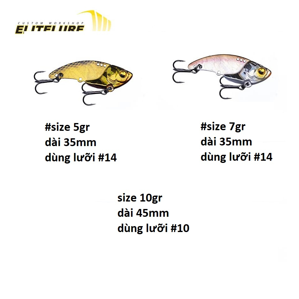 Mồi câu cá lóc - Cá sắt Elite Lure Linx Blade combo 3 con 1 hôp - HitaFishing