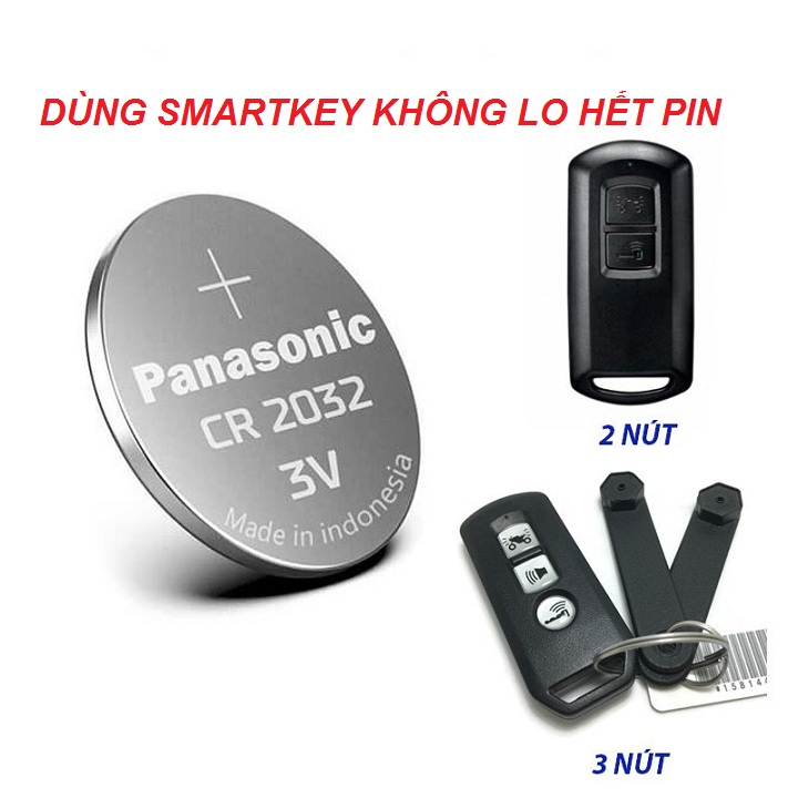 Pin remote smartkey Honda AB, LEAD, VISION, PCX, VARIO, Bin Remot Điều Khiển Khoá Thông Minh Xe Máy