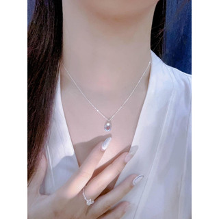 Dây chuyền mặt tròn bạc ta .