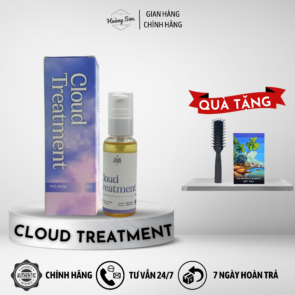 Xịt dưỡng tóc giúp mềm mượt Cloud Treatment - Dưỡng tóc nam chuyên dụng dành cho tóc khô xơ chẻ ngọn