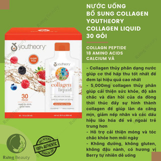 Nước uống bổ sung collagen youtheory collagen liquid 30 gói