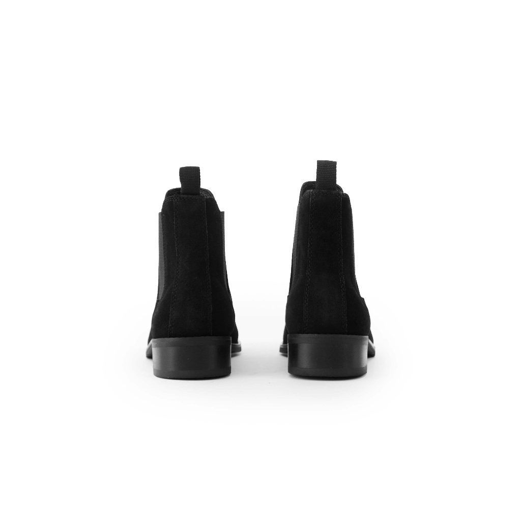 Giày Boot FANGY - The Chelsea Boots Black Suede - Water Proof
