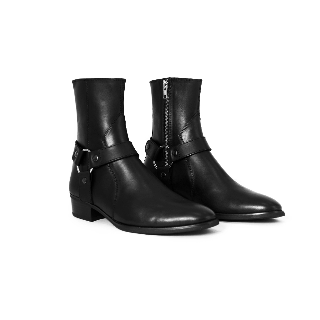 Giày Boot FANGY - The Harness Boots In Black