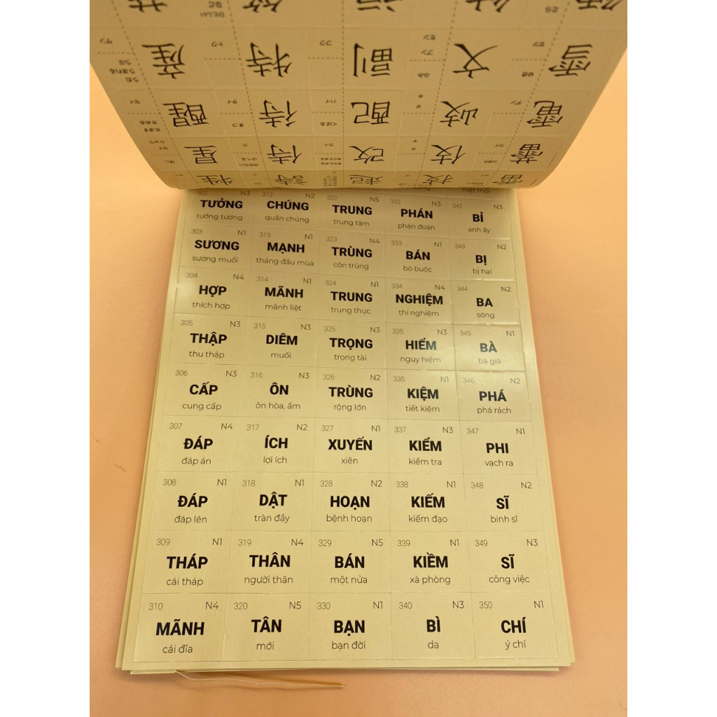 Sách Tiếng Nhật - Flashcard Hack Não Kanji Tập 1+2+3