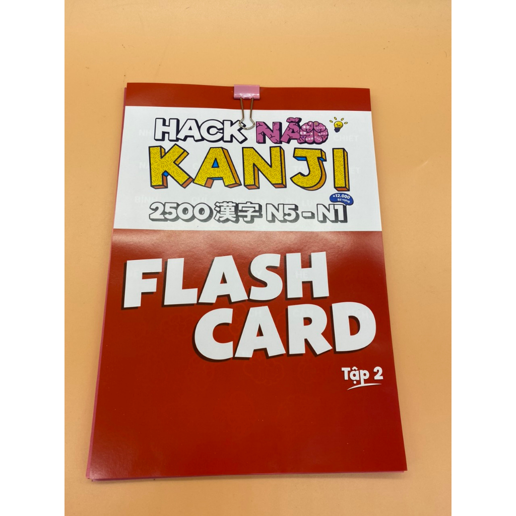 Sách Tiếng Nhật - Flashcard Hack Não Kanji Tập 1+2+3