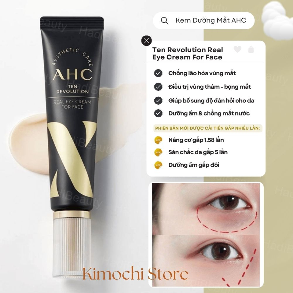 Kem Mắt AHC Time Rewind Real Eye Cream For Face 2023, Kem dưỡng da mắt đánh tan bọng mắt, dưỡng da mềm mịn, xóa  nhăn HQ | BigBuy360 - bigbuy360.vn