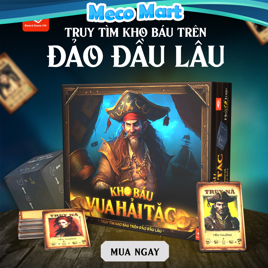 [Bọc Bài], Game Mới KHO BÁU VUA HẢI TẶC - Truy Tìm Kho Báu Trên Đảo Đầu Lâu, Đồ chơi MecoMart