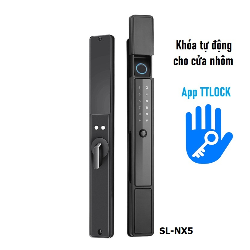 Khóa vân tay tự động cao cấp App TTLOCK Selock SL-NX5 cho cửa nhôm