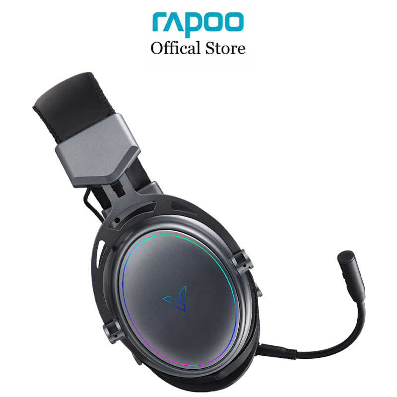 Tai nghe Gaming không dây Rapoo VH800 Dual Mode RGB, đa kết nối (Bluetooth / USB 2.4Hz), pin sạc, micro khử ồn