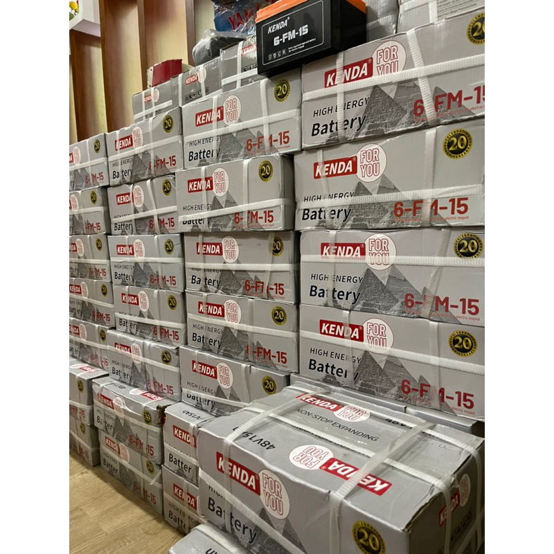 Ắc quy xe đạp điện 12V-15Ah kenda 6-DZF-15/6-DPB-15
