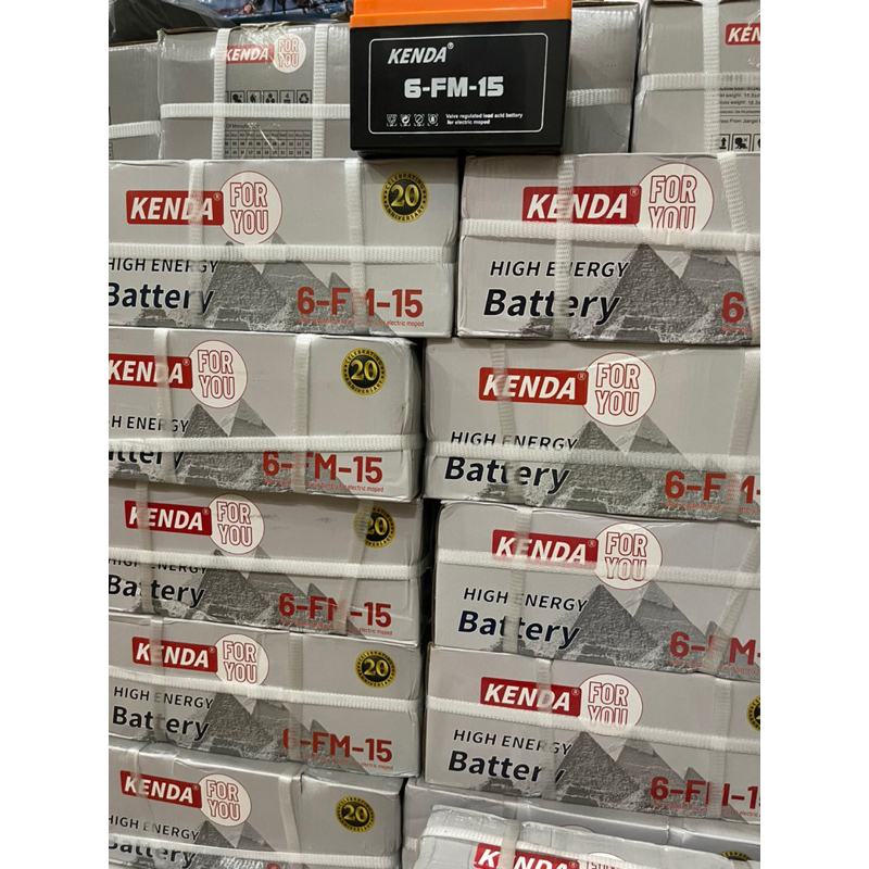 Ắc quy xe đạp điện 12V-15Ah kenda 6-DZF-15/6-DPB-15