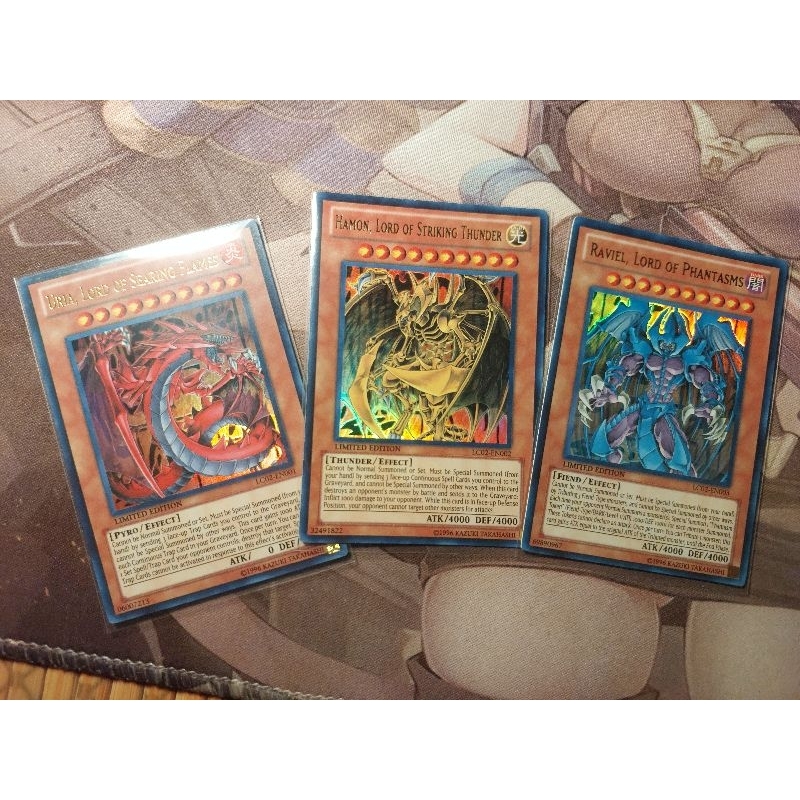[EN] Set Thẻ bài Tam Ảo Thần: Raviel, Uria, Hamon - Ultra Rare - LC02 - Limited Edition