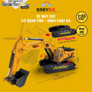 Đồ chơi xe máy xúc bánh chạy đà có quán tính siêu đẹp|đồ chơi xe cho bé 706-15