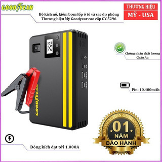 Bộ kích n.ổ kiêm bơm lốp ô tô và sạc dự phòng Goodyear GY-5296