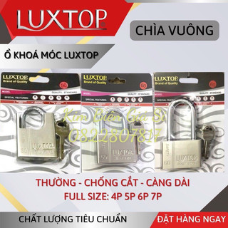 Ổ khoá luxtop 4p,5p,6p,7p chìa vuông