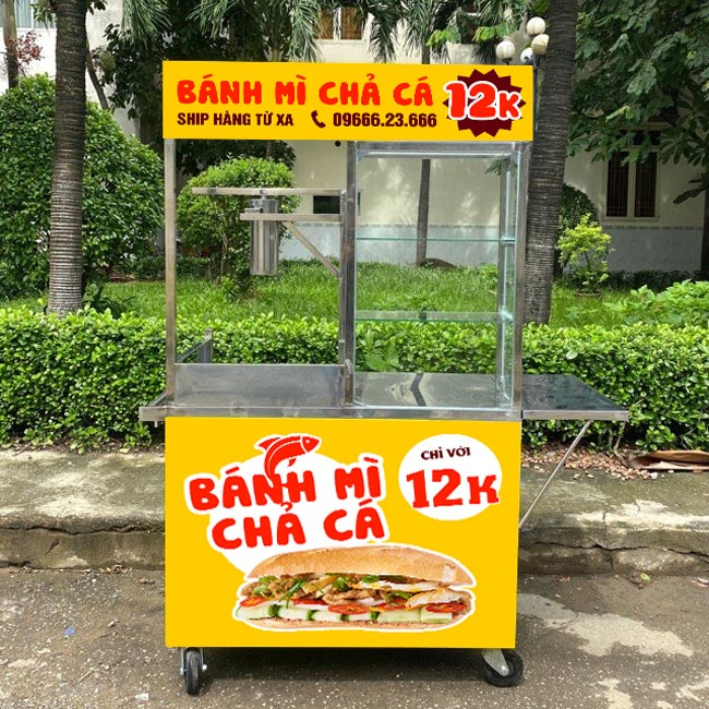 In decan dán lên xe trà sữa, xe bánh mỳ các loại theo nội dung và kích thước khách yêu cầu